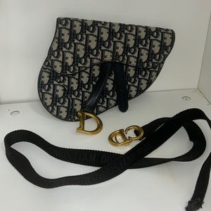 Christian Dior canvas belt bag